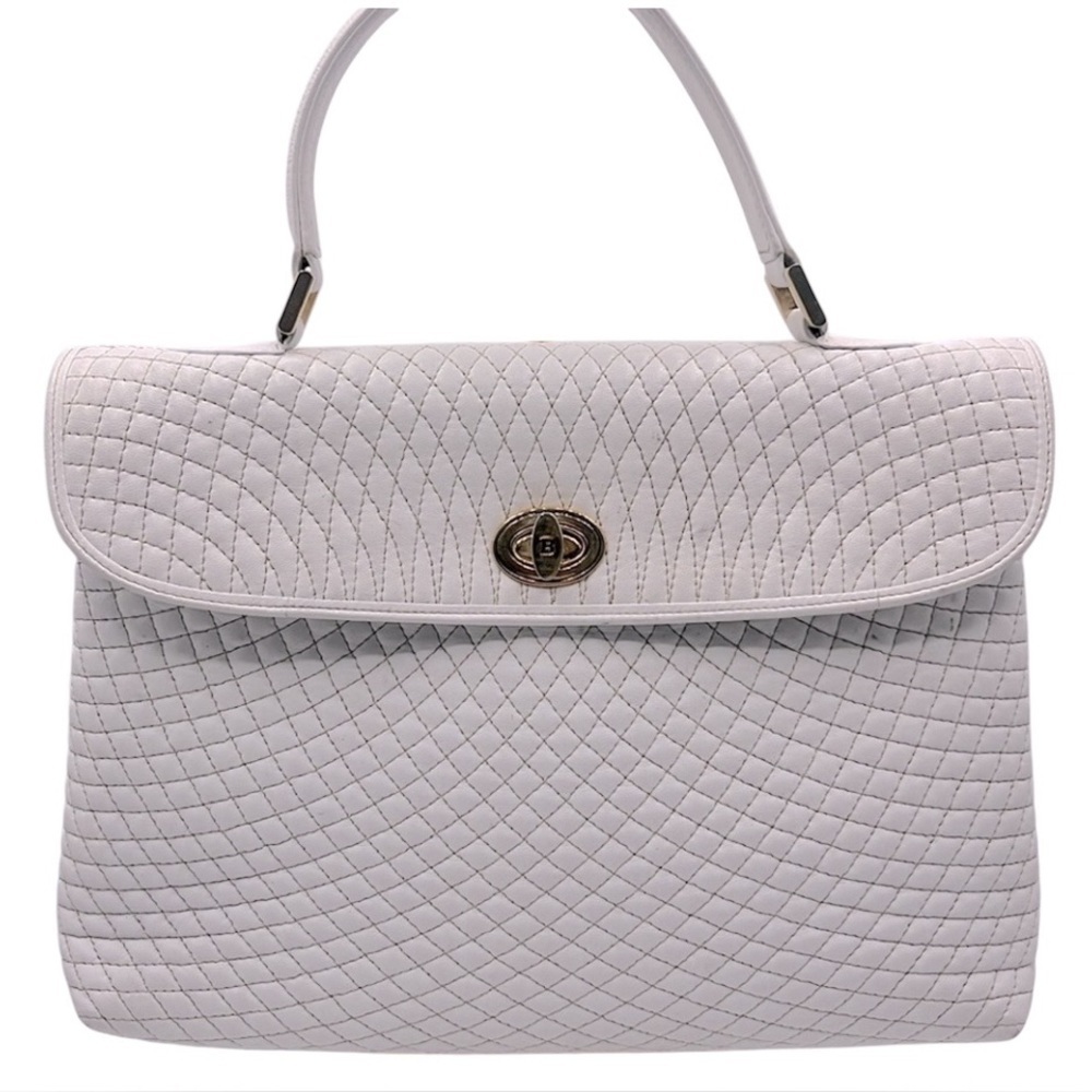 Bally Vintage White Satchel bag
